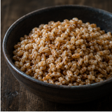 Cooked organic spelt grain