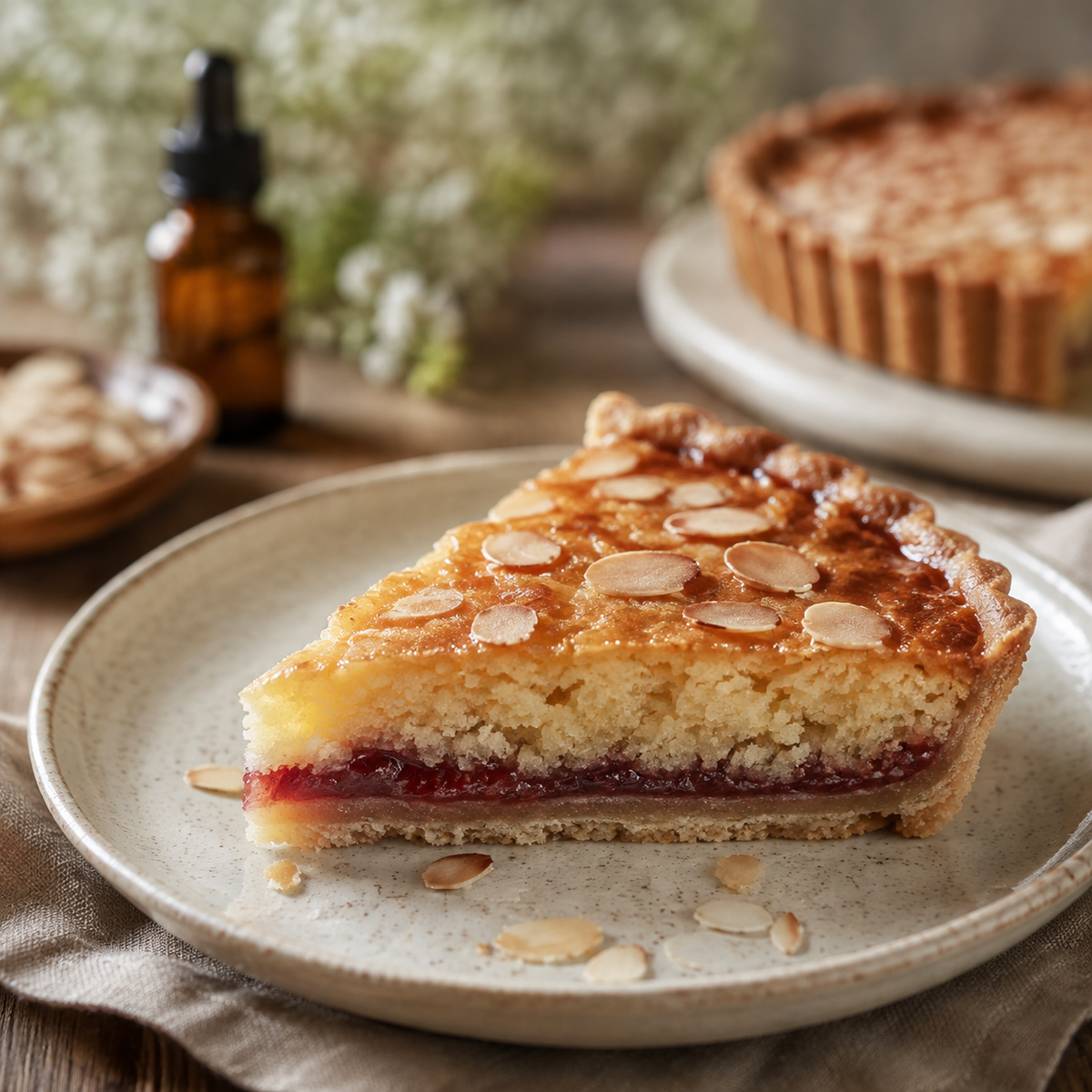 Bakewell tart serving idea for natural almond extract
