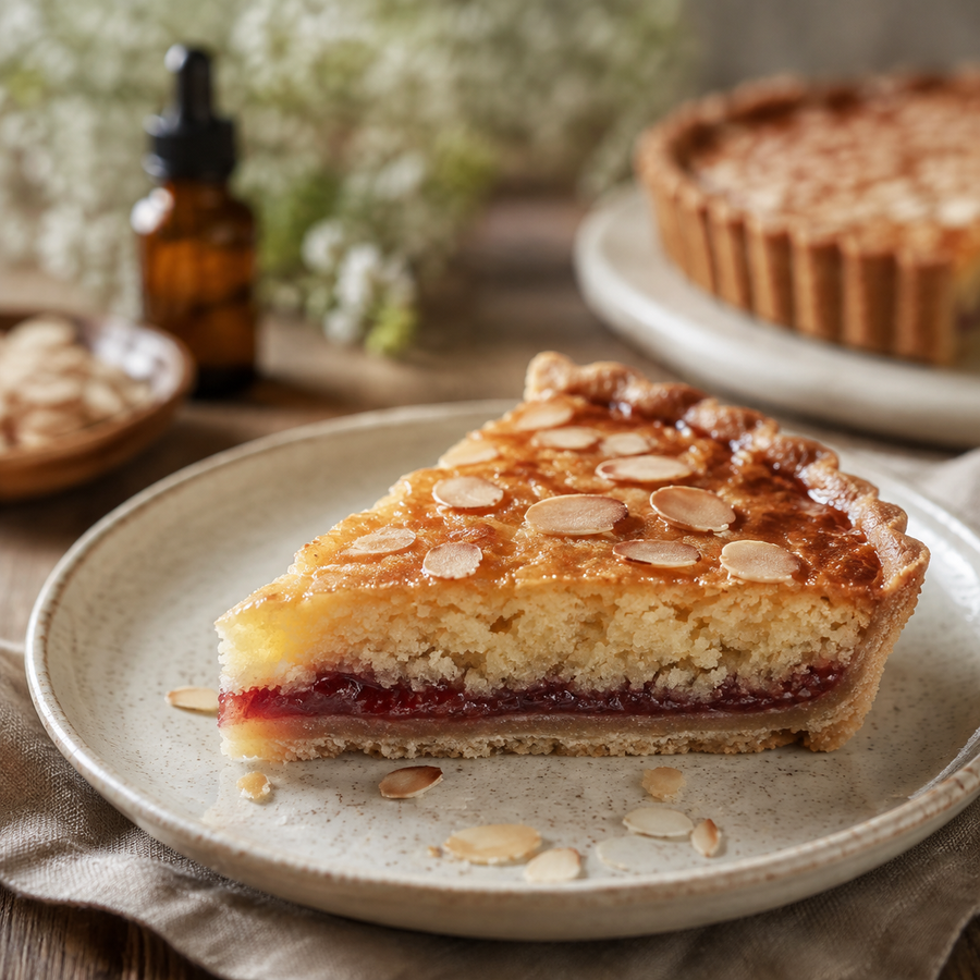 Bakewell tart serving idea for natural almond extract