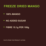 Freeze Dried Mango Cubes — factual benefits
