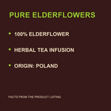 Pure Elderflowers — factual benefits