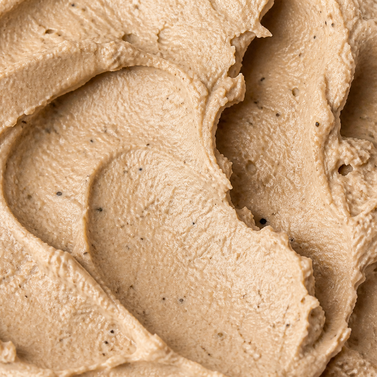 Extreme close-up of Tartex organic classic pate