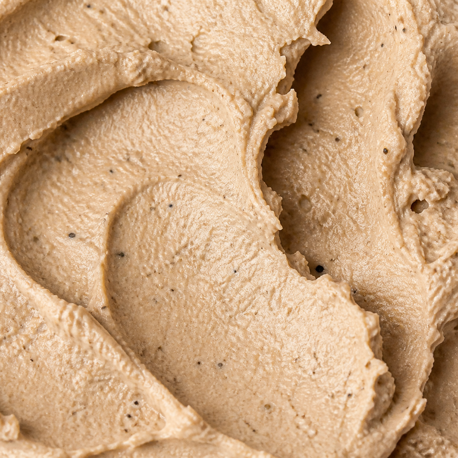 Extreme close-up of Tartex organic classic pate