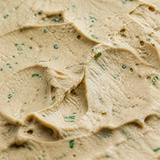 Extreme close-up of Tartex organic herb pate