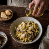 Black truffle oil pasta finishing suggestion