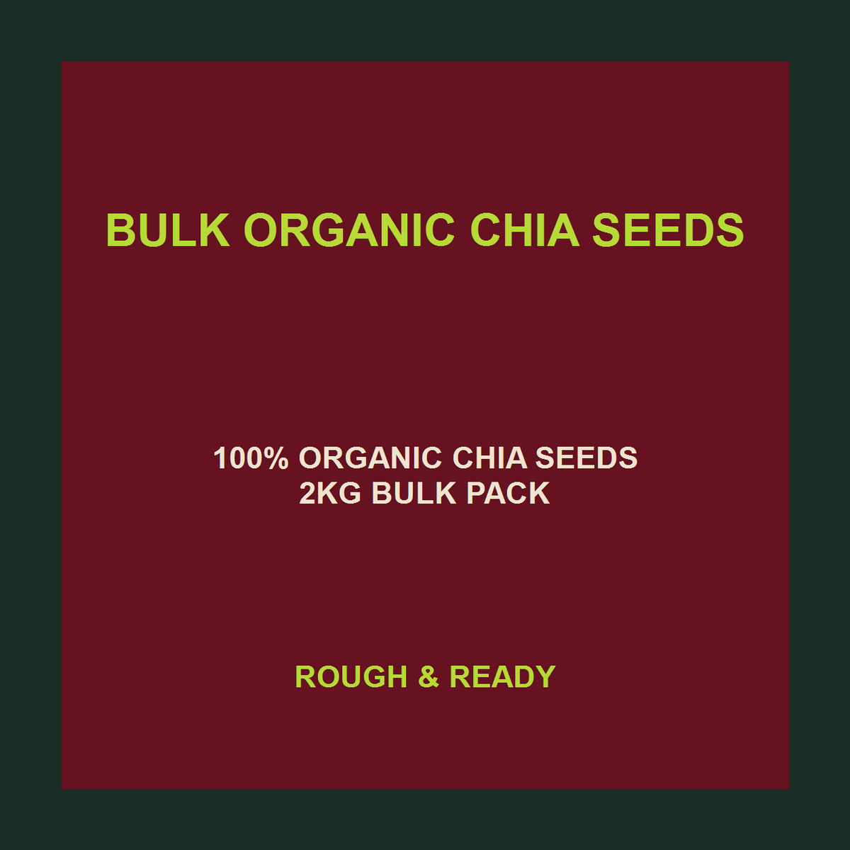 Infinity Foods Bulk Organic Chia Seeds — product facts