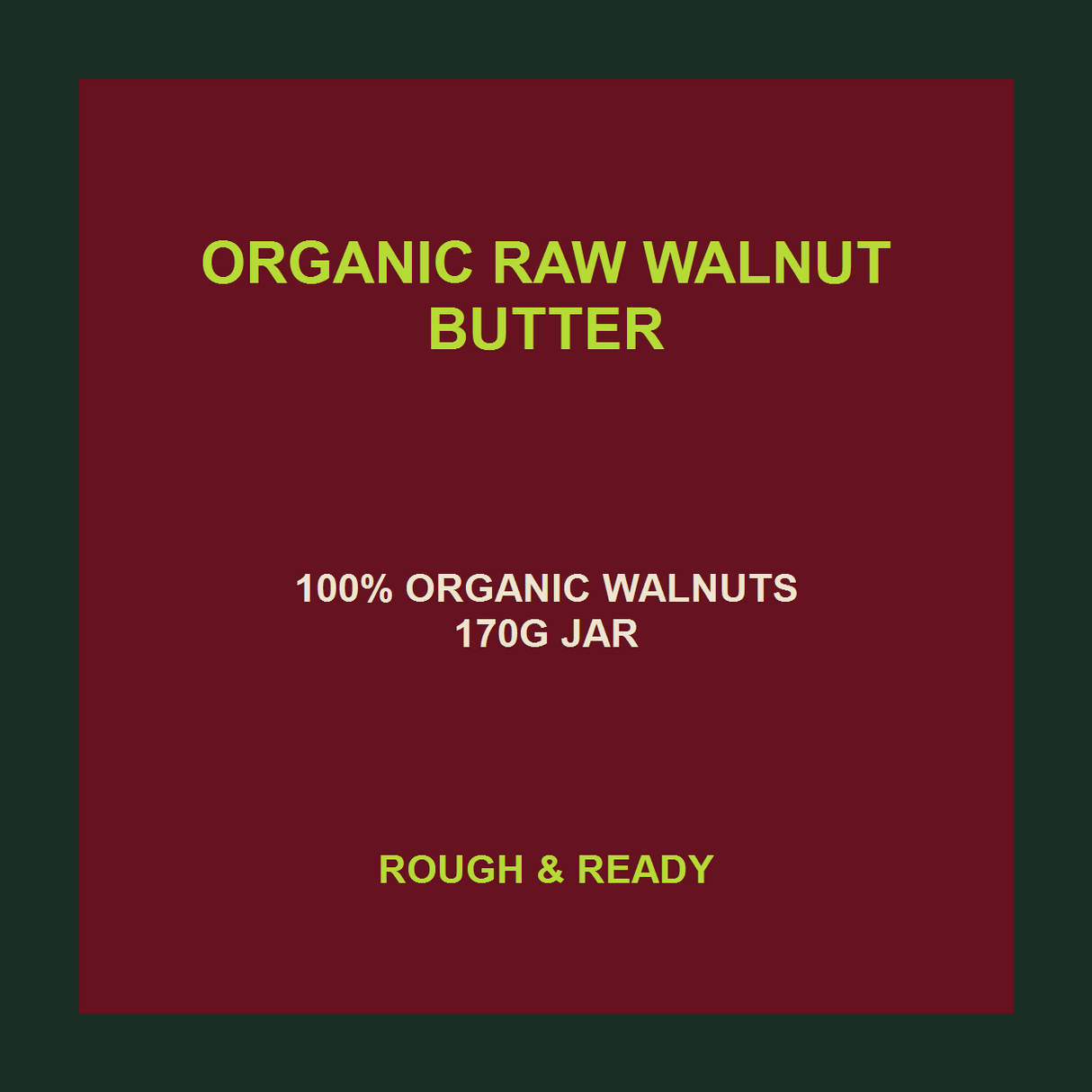 Carley's Organic Raw Walnut Butter — product facts