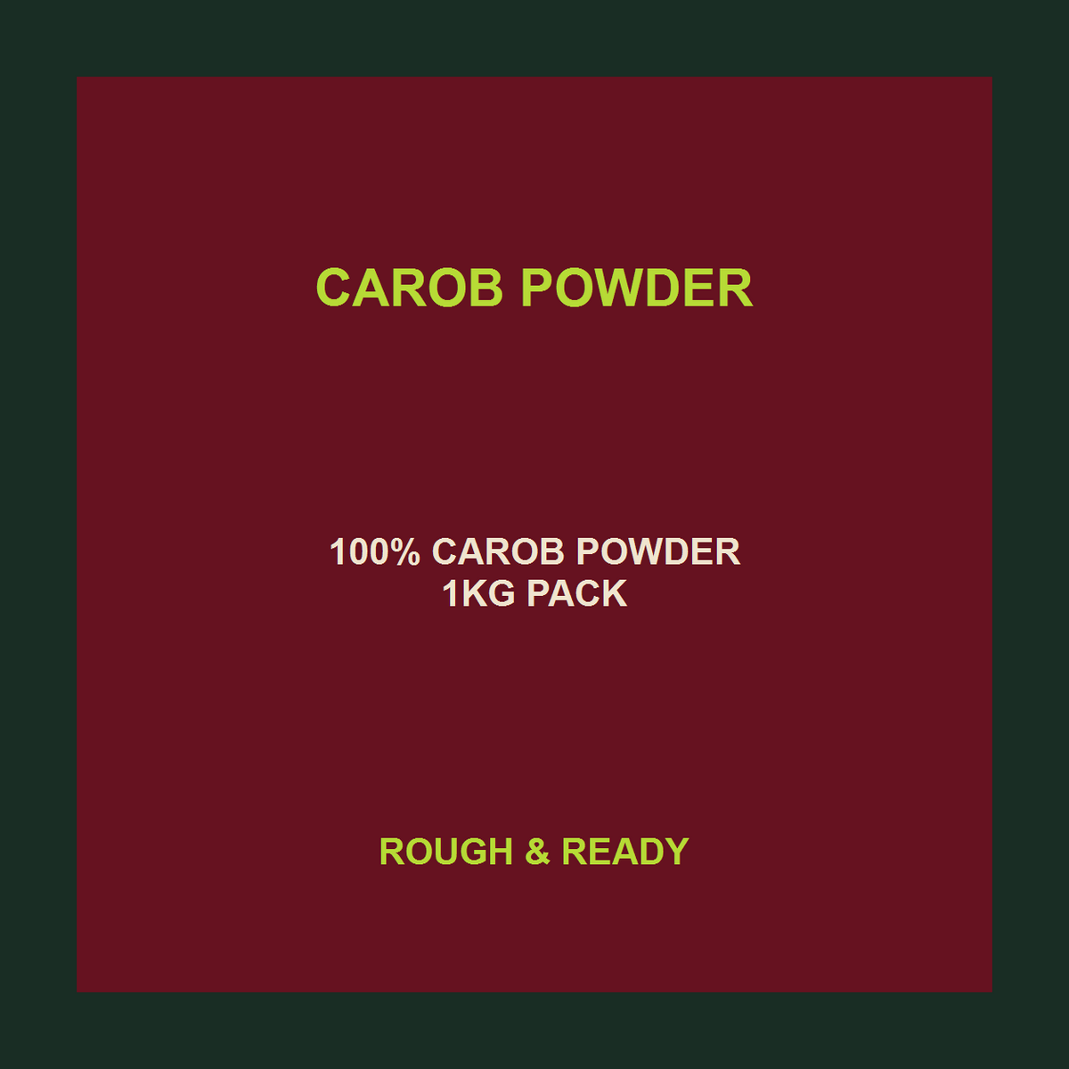 Carob Powder — product facts