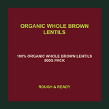 Infinity Foods Organic Whole Brown Lentils — product facts