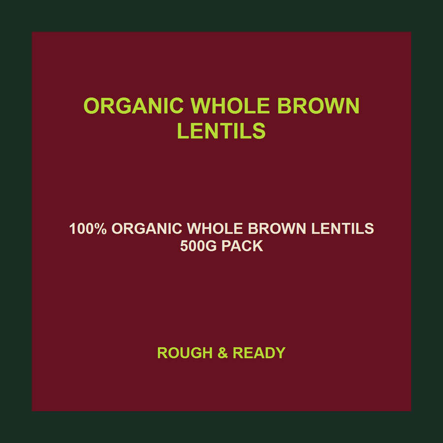 Infinity Foods Organic Whole Brown Lentils — product facts