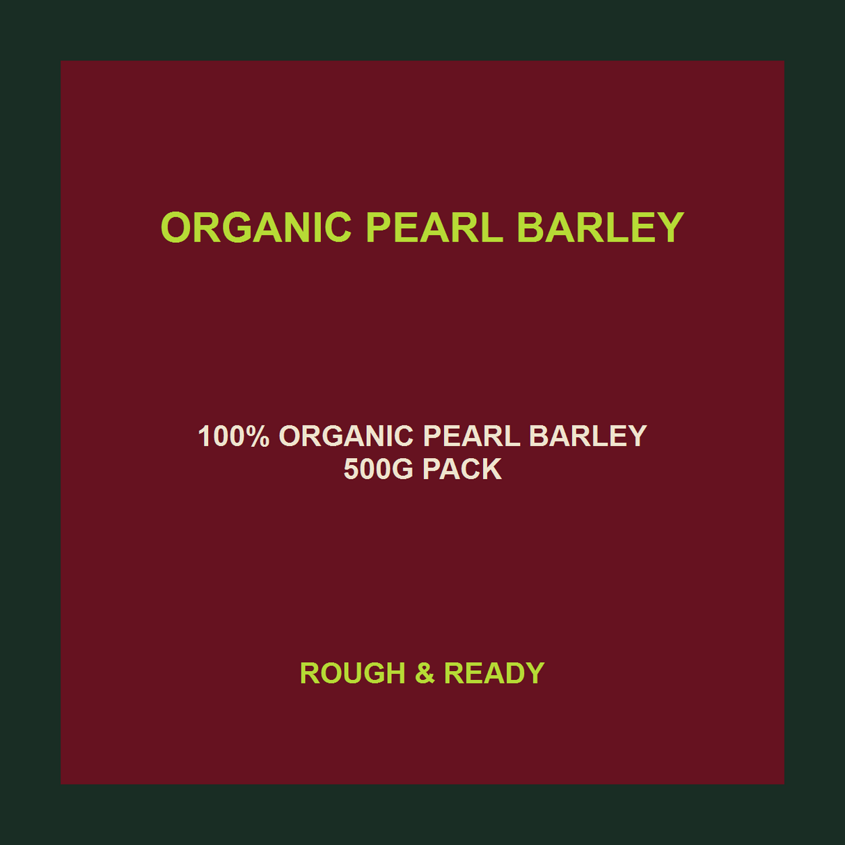 Infinity Foods Organic Pearl Barley — facts