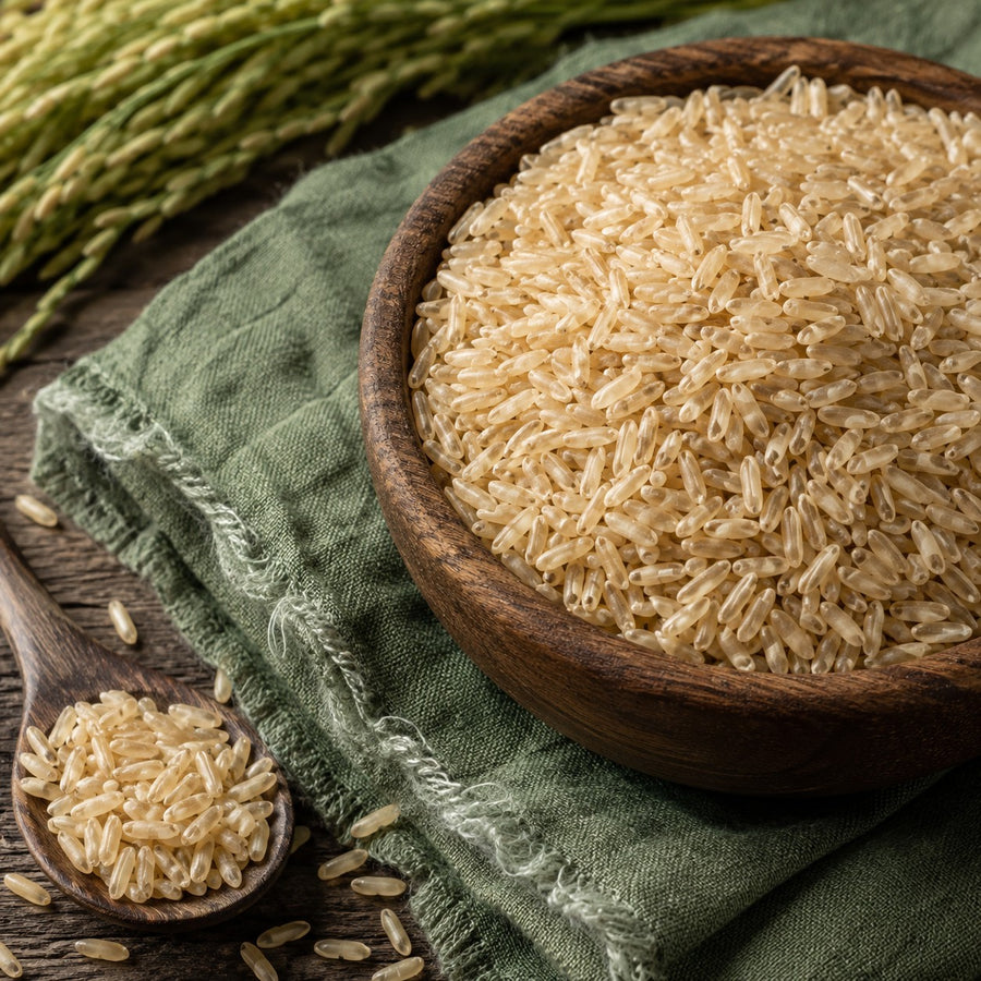 Infinity Foods Organic Brown Rice — macro hero