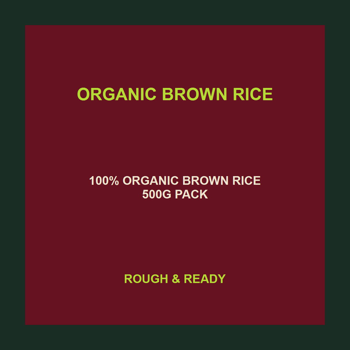 Infinity Foods Organic Brown Rice — facts