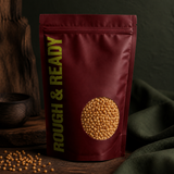 Organic Fregola in Rough and Ready burgundy pouch