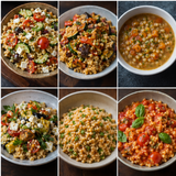 Organic Fregola six ways