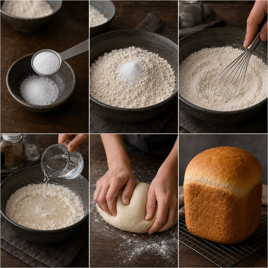 Six bread-making steps with Doves Farm Vitamin C