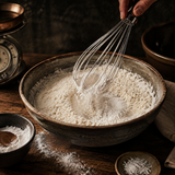 Mixing Freee bicarbonate of soda into flour