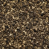 Organic ground black pepper macro