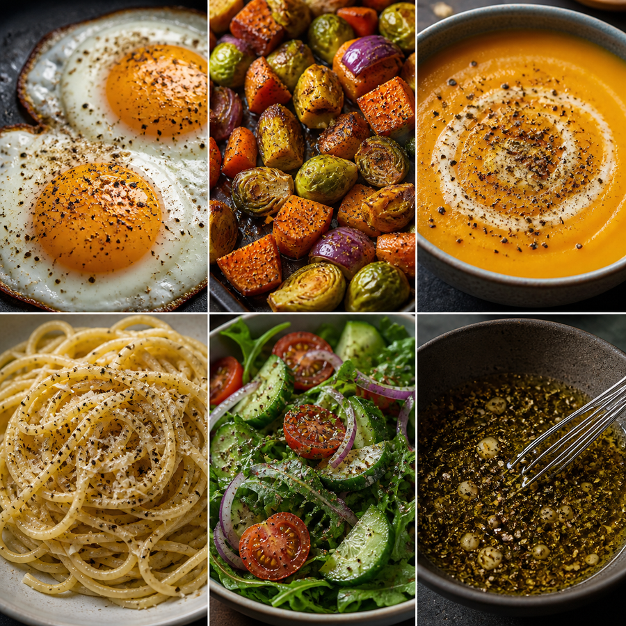 Six ways to use organic ground black pepper