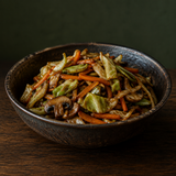 Vegetable stir-fry with organic hoisin sauce