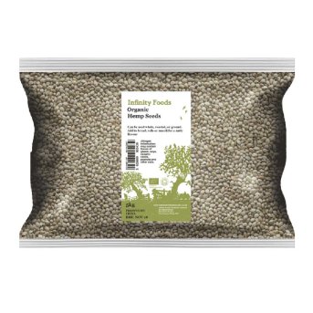 Infinity Foods bulk organic hemp seeds authentic 5kg pack