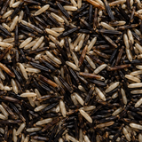 Organic wild rice mix extreme close-up